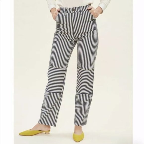 RARE Lykke Wullf Muir Workwear- Railroad Stripe Denim / Rudy Jude - Picture 1 of 5